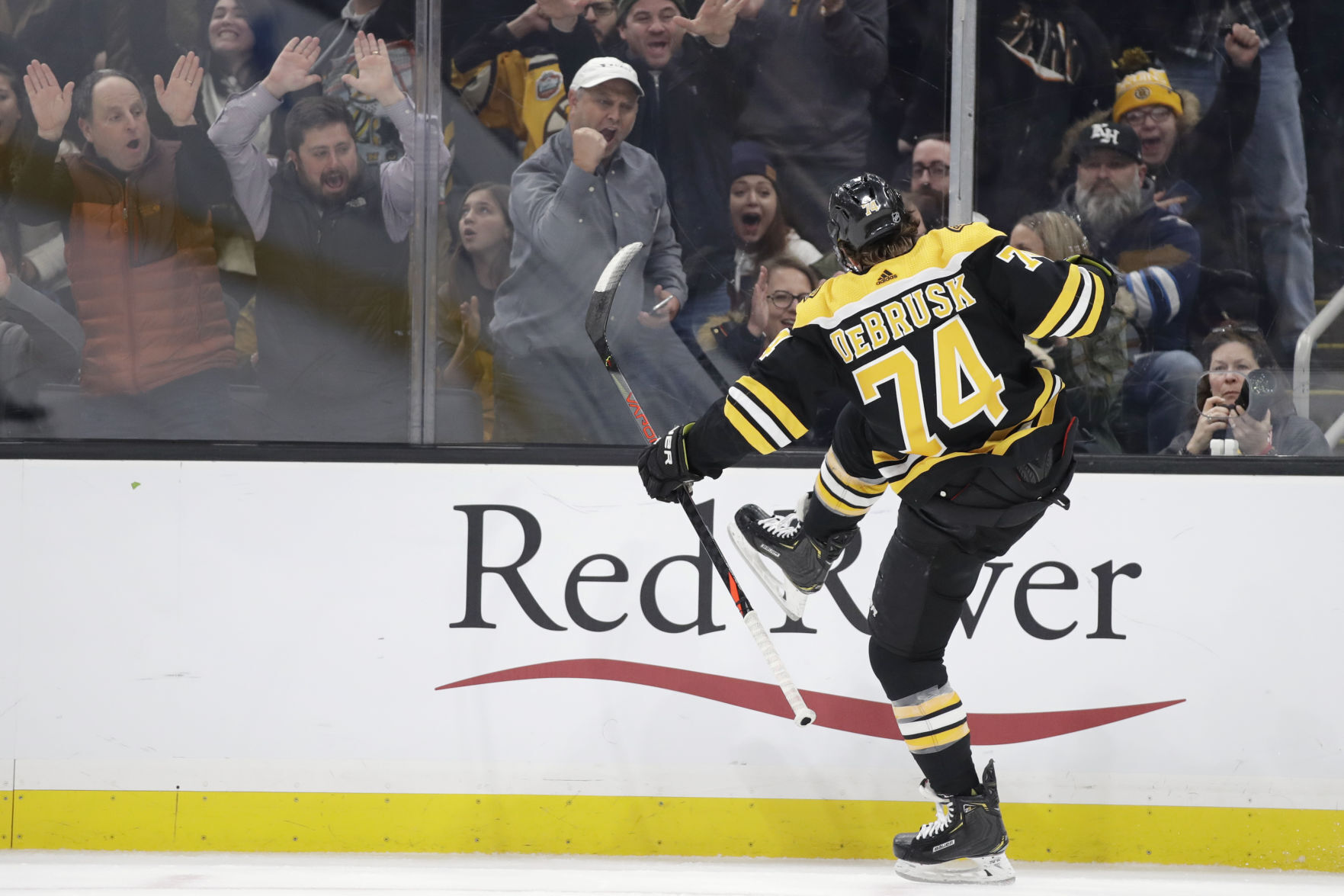APTOPIX Jets Bruins Hockey